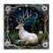 Stupell Industries White Deer Forest Scene Wall Plaque Art Design by The Dutch Lady
